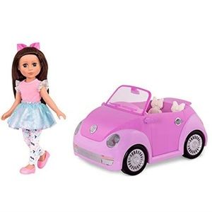 Glitter Girls Candice Doll and Pink Convertible Car Large New in Box Target